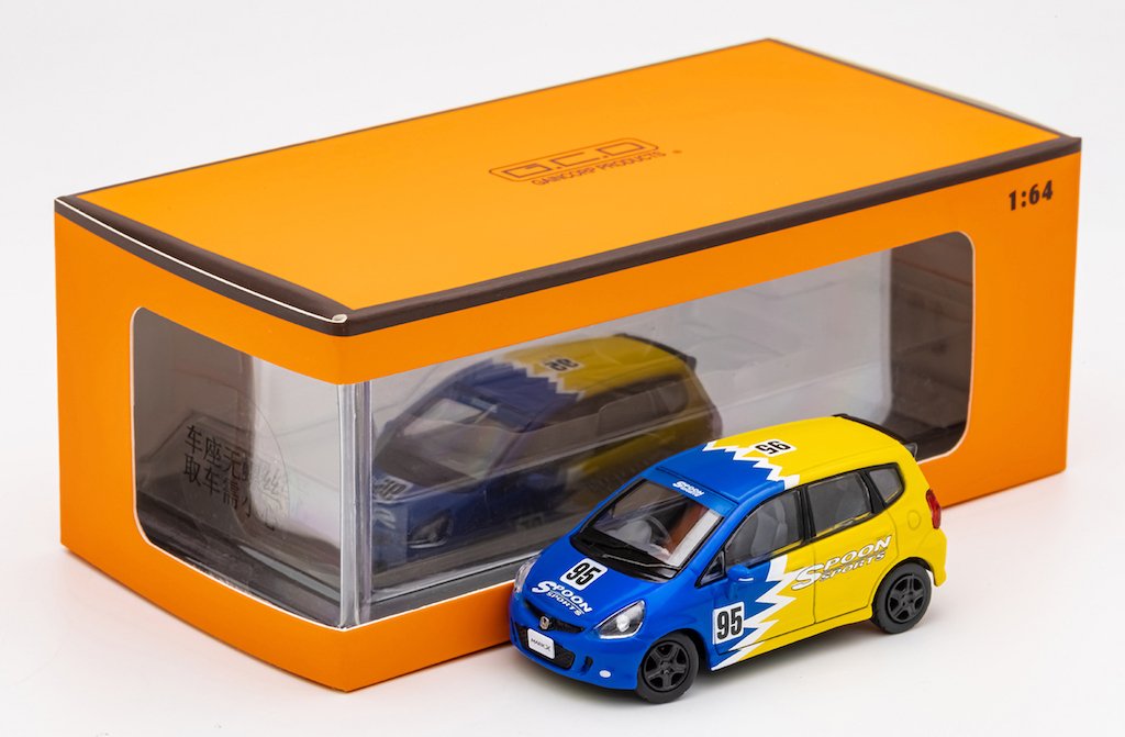 G.C.D - 1:64 JDM Honda Fit GD3 Spoon Racing Sports - YELLOW - MODEL CAR UKMODEL CAR#INNO64##TARMAC##diecast_model#