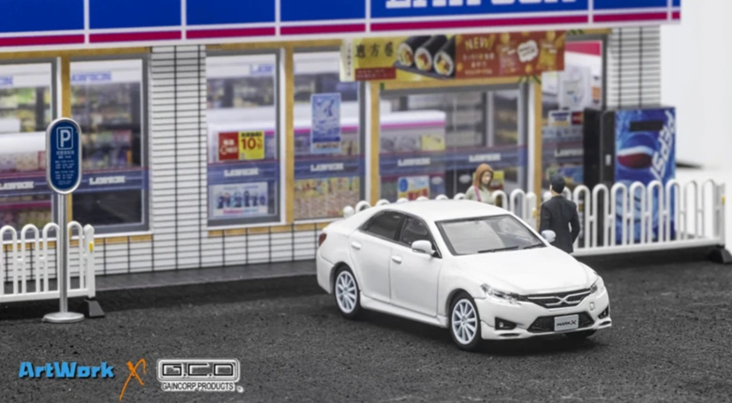 G.C.D - 1:64 TOYOTA Mark X Gen2 Sport 350S (GRX133) White Diecast Model Car - WHITE - MODEL CARS UKMODEL CAR#INNO64##TARMAC##diecast_model#