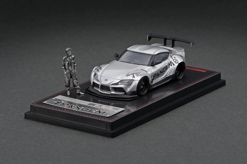 IGNITION MODEL 1/64 PANDEM Supra (A90) Silver With Mr. Miura - MODEL CAR UKMODEL CAR#INNO64##TARMAC##diecast_model#