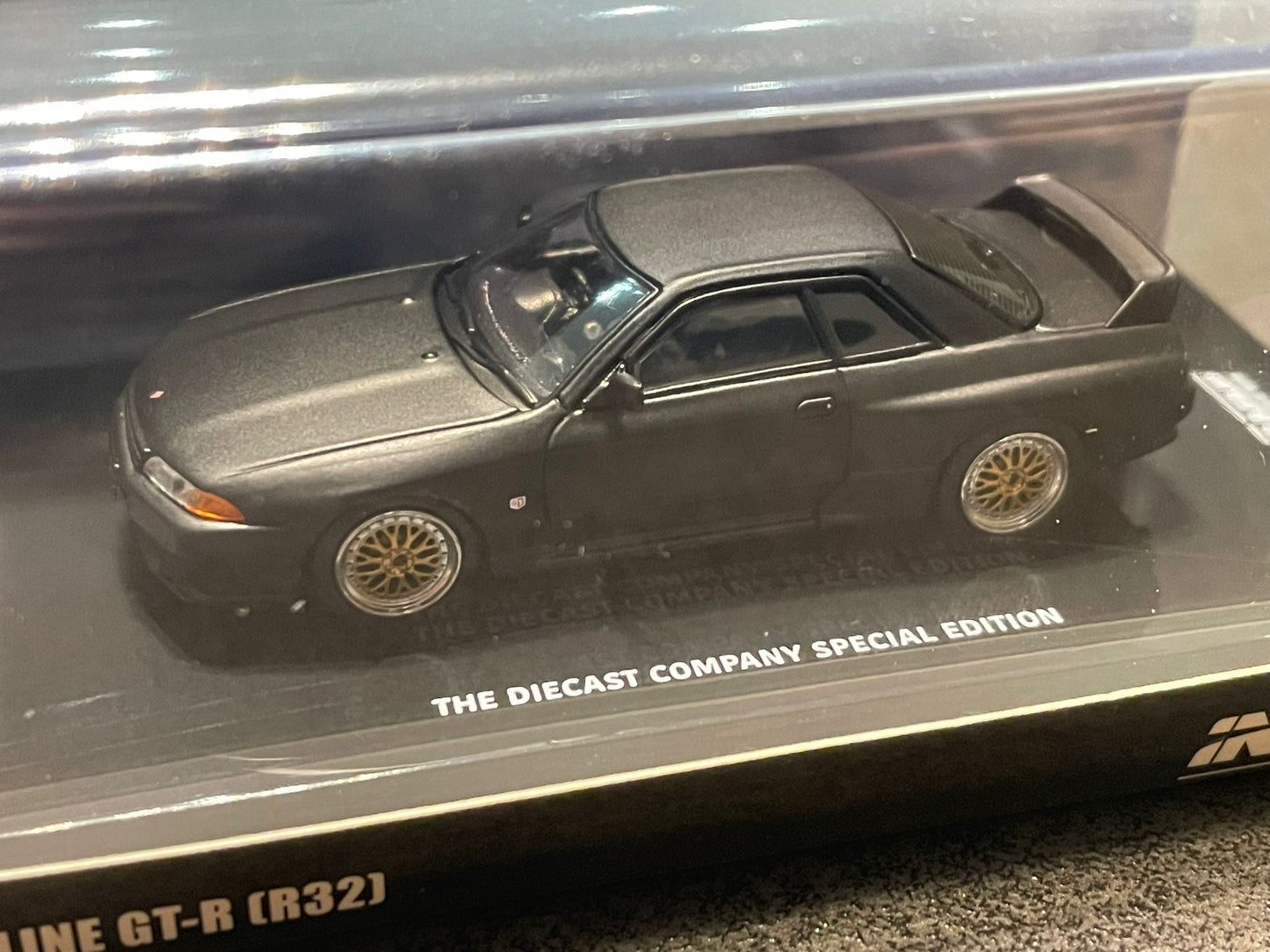 INNO 64 - 1:64 NISSAN SKYLINE GT-R (R32) - MATTE BLACK - THE DIECAST COMPANY SPECIAL EDITION - MODEL CAR UKMODEL CAR#INNO64##TARMAC##diecast_model#