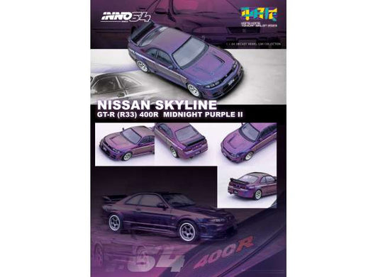 INNO 64 - 1:64 NISSAN SKYLINE GT-R (R33) NISMO 400R Midnight Purple II - Hong Kong Salon 2023 Special Edition - MODEL CAR UKMODEL CAR#INNO64##TARMAC##diecast_model#