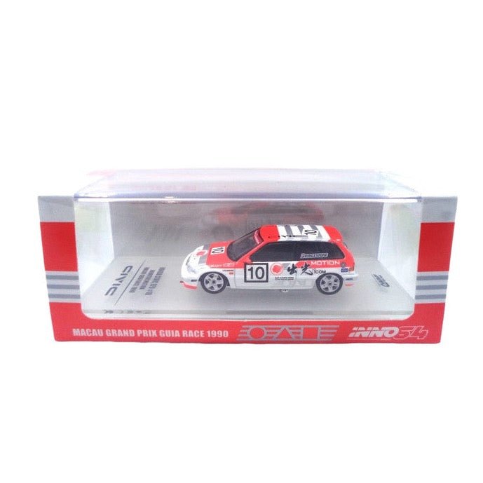 INNO64 1/64 HONDA CIVIC EG9 GR.A #10 "IDEMITSU" MACAU GUIA RACE 1990 - MODEL CAR UKMODEL CAR#INNO64##TARMAC##diecast_model#