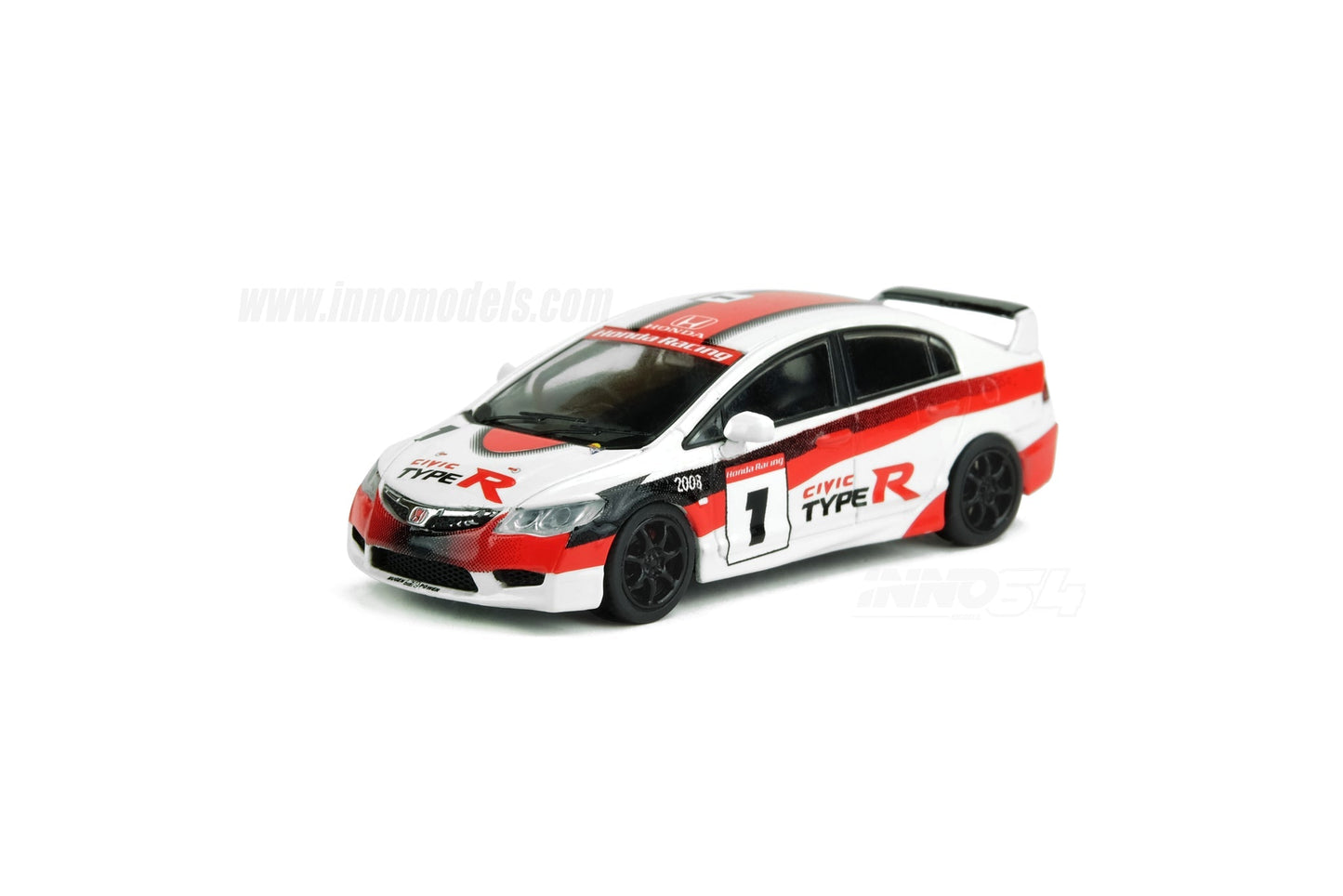 INNO64 - 1:64 HONDA CIVIC TYPE-R FD2 #1 JAPAN ONE MAKE RACE PROTOTYPE 2007 - MODEL CAR UKMODEL CAR#INNO64##TARMAC##diecast_model#