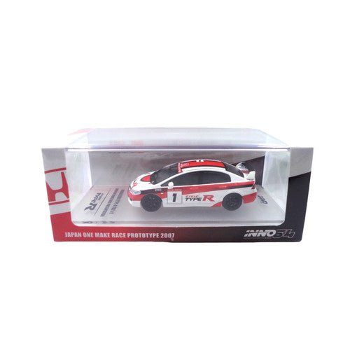 INNO64 - 1:64 HONDA CIVIC TYPE-R FD2 #1 JAPAN ONE MAKE RACE PROTOTYPE 2007 - MODEL CAR UKMODEL CAR#INNO64##TARMAC##diecast_model#