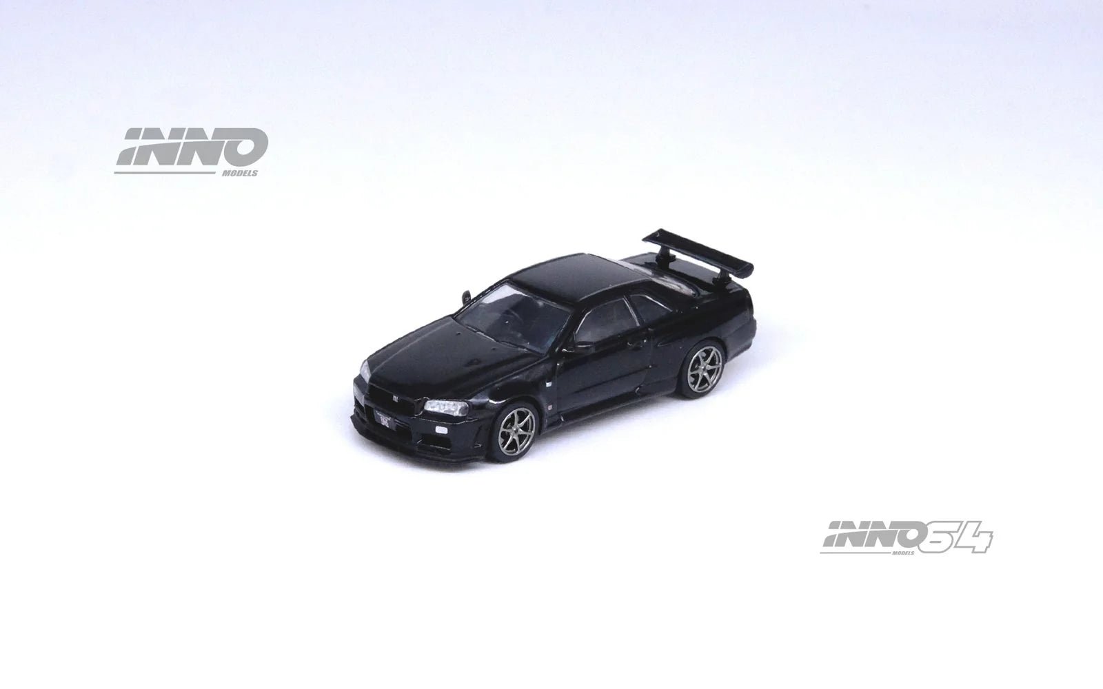 INNO64 - 1/64 NISSAN SKYLINE GT - R (R34) V - SPEC II DIECAST SCALE MODEL CAR - BLACK - IN64 - R34VS - BLA - MODEL CARS UKMODEL CAR#INNO64##TARMAC##diecast_model#