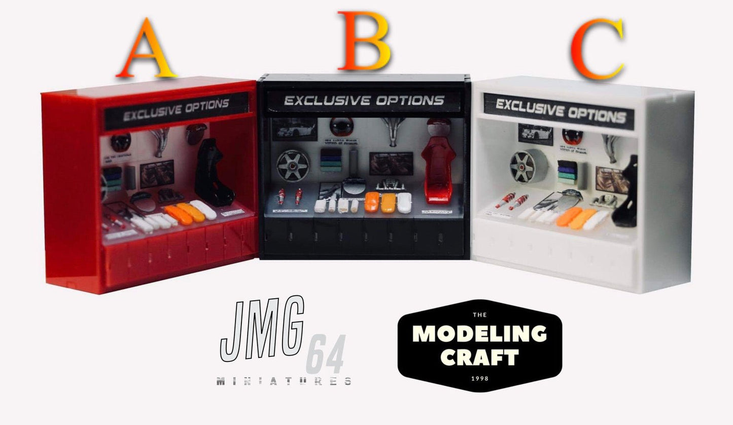 JMG X MODELING CRAFT - 1:64 Exclusive Options (C-WHITE) - MODEL CAR UKDecoration#INNO64##TARMAC##diecast_model#