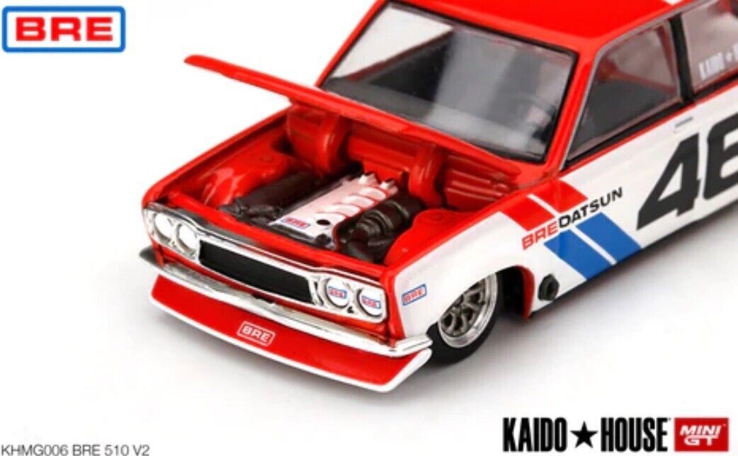 Kaido House X MINI GT - #006 - Datsun 510 Pro Street (BRE510 V2) - MODEL CAR UKMODEL CAR#INNO64##TARMAC##diecast_model#