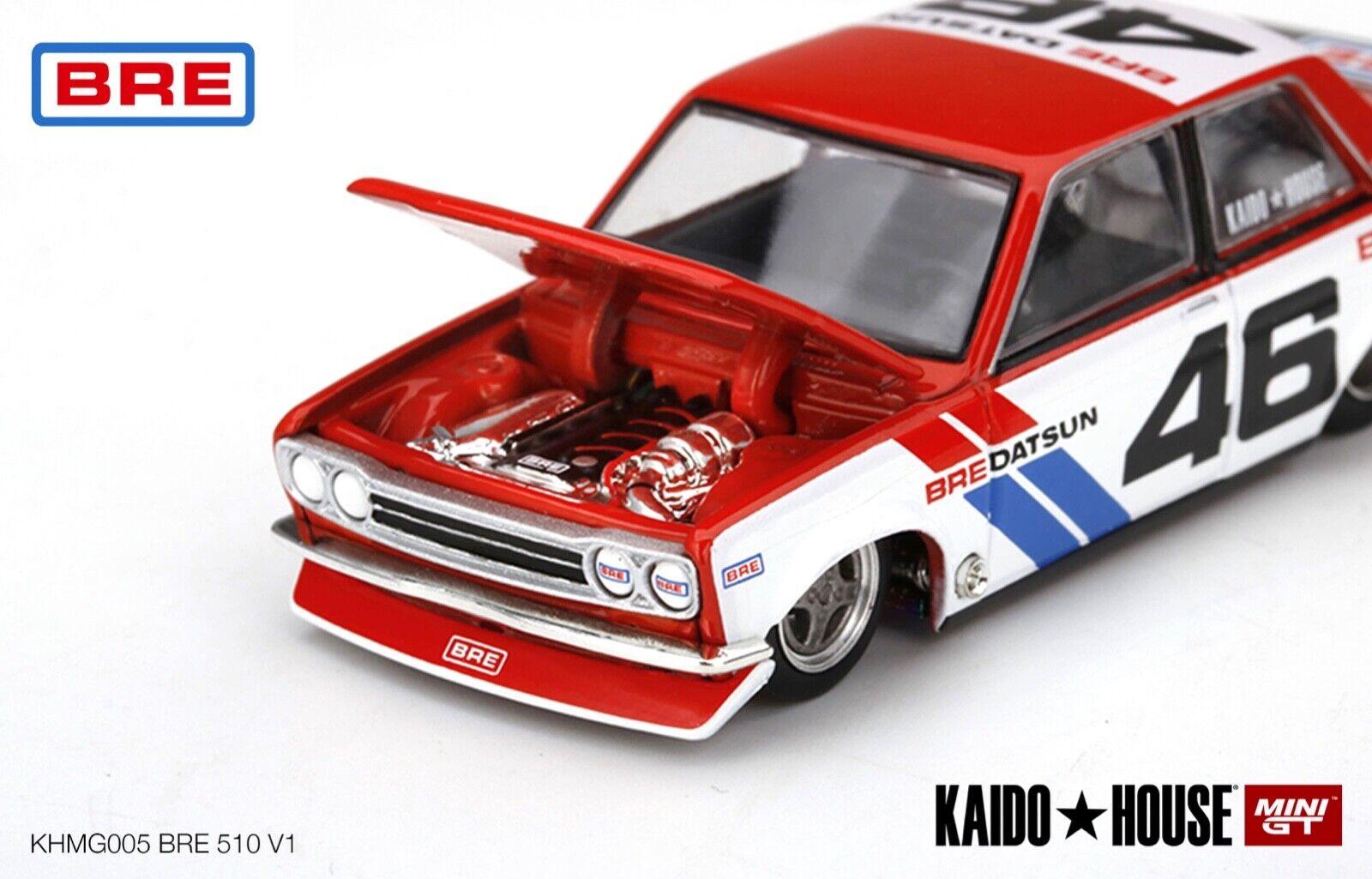 Kaido House X MINI GT - Datsun 510 Pro Street BRE510 V1 #005 - MODEL CAR UKMODEL CAR#INNO64##TARMAC##diecast_model#