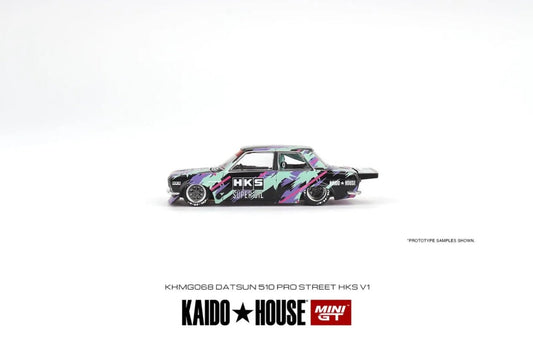 Kaido House X MINI GT - Datsun 510 Pro Street HKS V1 #068 - MODEL CAR UKMODEL CAR#INNO64##TARMAC##diecast_model#