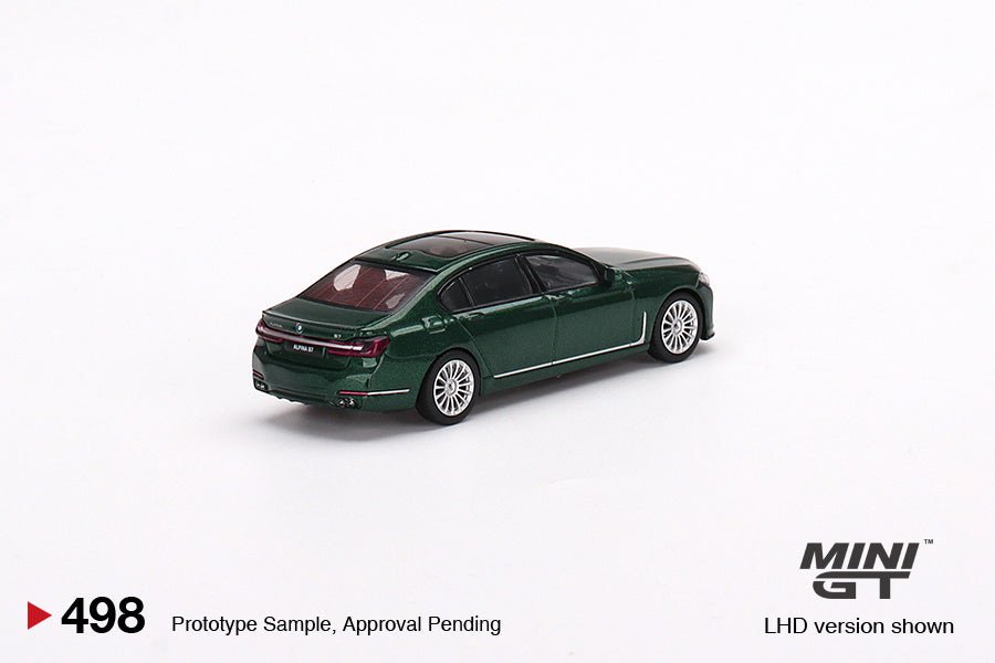 Mini GT - 1/64 BMW Alpina B7 xDrive Alpina Green Metallic 498 (No packaging bag) - MODEL CAR UKMODEL CAR#INNO64##TARMAC##diecast_model#