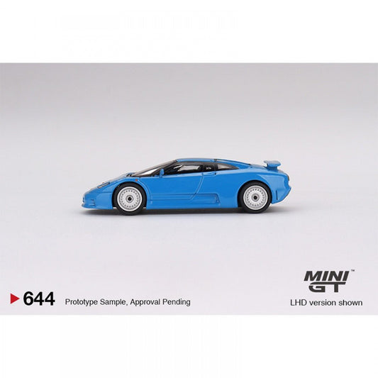 MINI GT - 1/64 BUGATTI EB110 GT BLU BUGATTI LHD DIECAST SCALE MODEL CAR (MGT00644 - L) - MODEL CARS UKMODEL CAR#INNO64##TARMAC##diecast_model#