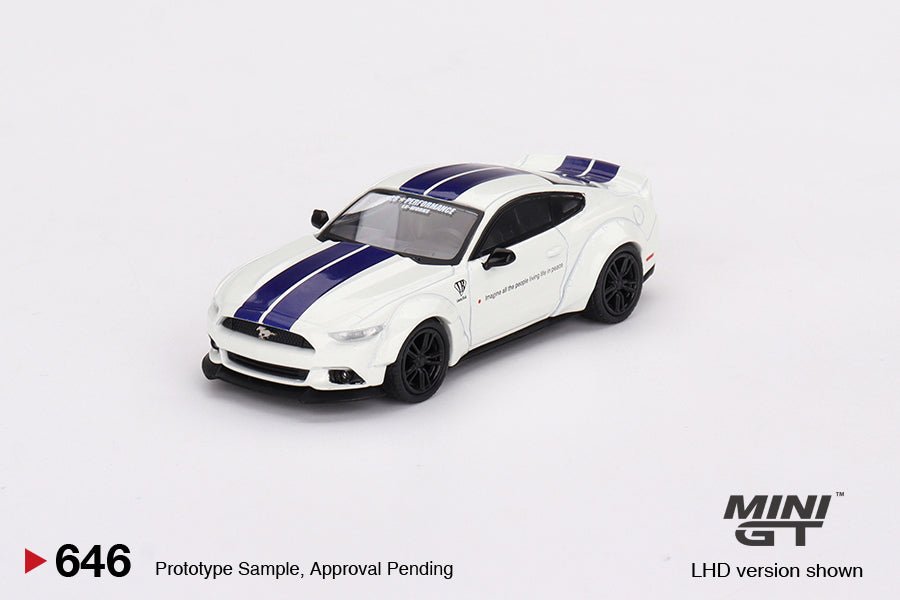 Mini GT - 1/64 FORD MUSTANG GT LB-WORKS White #646 - MODEL CAR UKMODEL CAR#INNO64##TARMAC##diecast_model#