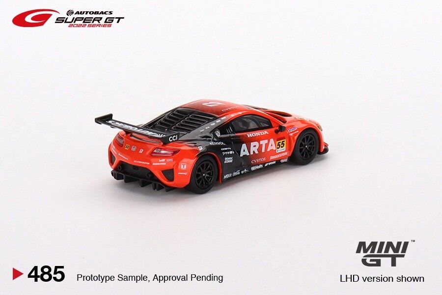 MINI GT - Honda NSX GT3 EVO22 #55 ARTA 2022 Super GT Series #485 - MODEL CAR UKMODEL CAR#INNO64##TARMAC##diecast_model#