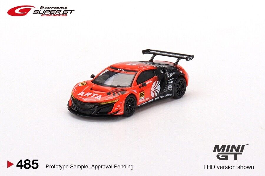 MINI GT - Honda NSX GT3 EVO22 #55 ARTA 2022 Super GT Series #485 - MODEL CAR UKMODEL CAR#INNO64##TARMAC##diecast_model#