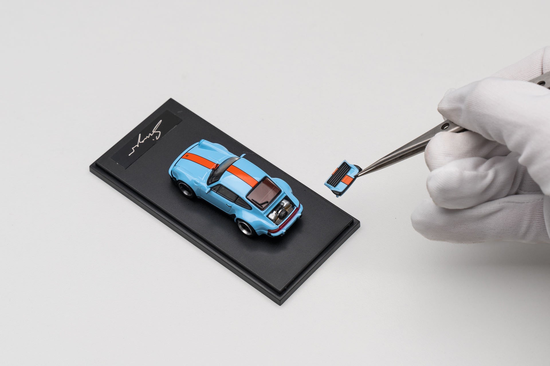 [ PREORDER ] Aircooled - 1/64 Singer Turbo Study 930 Gulf BLUE diecast model car - MODEL CARS UKMODEL CAR#INNO64##TARMAC##diecast_model#