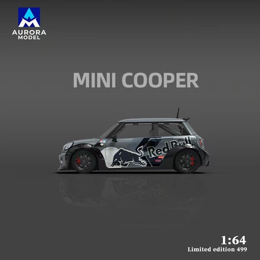 [ PREORDER ] AM Aurora - 1/64 BMW Mini Cooper Lightning & Red Bull & Gundam diecast model car - Red Bull livery Ordinary - MODEL CARS UKMODEL CAR#INNO64##TARMAC##diecast_model#