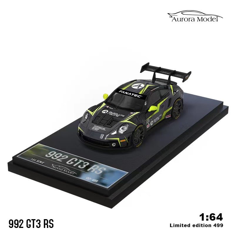 [ PREORDER ] AM Aurora - 1/64 Porsche 992 GT3 RS diecast model - AbsoluteRacing livery Ordinary - MODEL CARS UKMODEL CAR#INNO64##TARMAC##diecast_model#