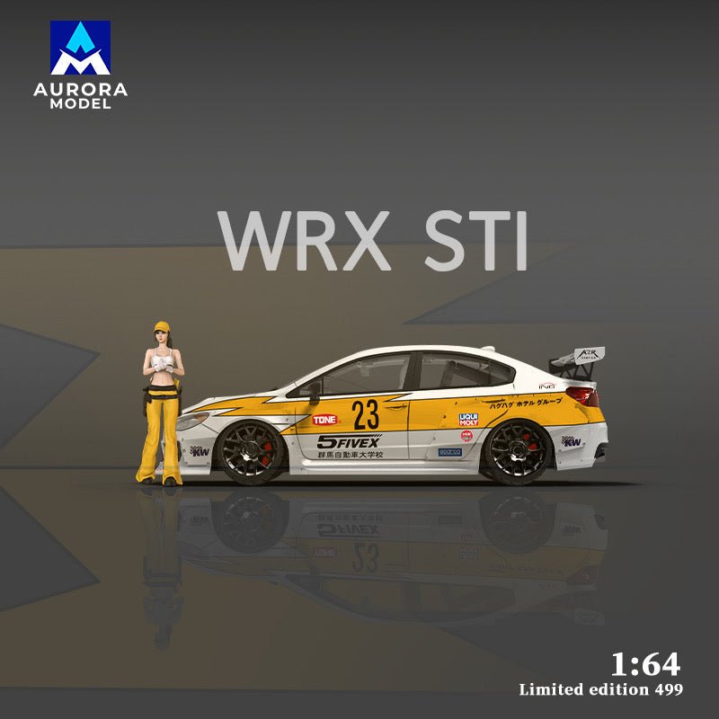 [ PREORDER ] AM Aurora - 1/64 SUBARU STI diecast model - lightning LIVERY #23 ordinary - MODEL CARS UKMODEL CAR#INNO64##TARMAC##diecast_model#