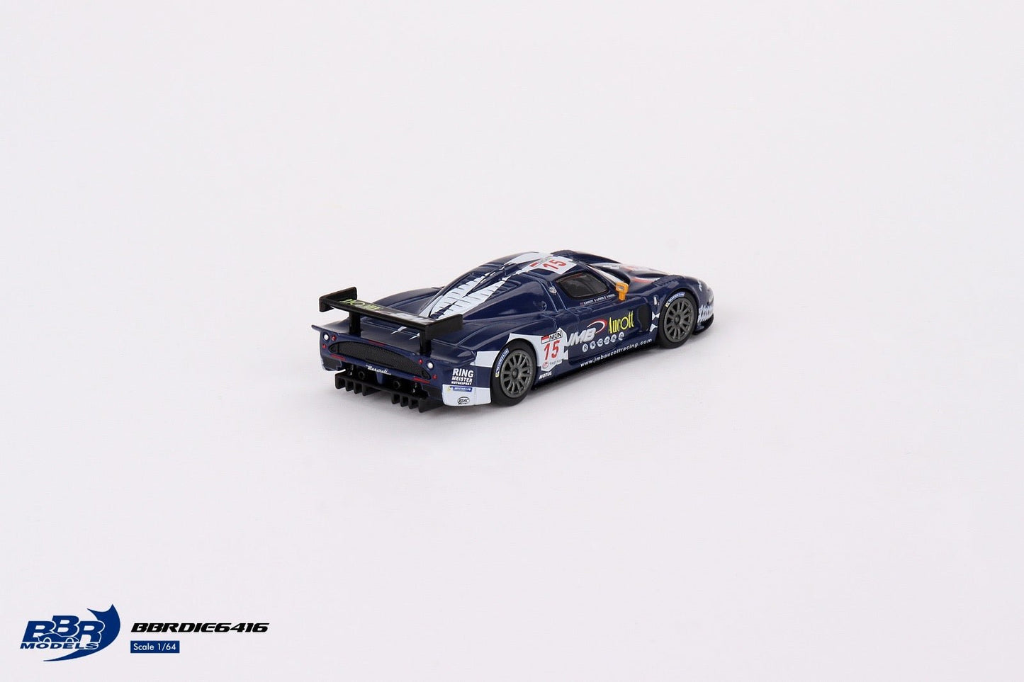 [ PREORDER ] BBR Models 1/64 - Maserati MC12 Competizione #15 JMB Racing 2008 FIA 24Hr of Spa - MODEL CAR UKMODEL CAR#INNO64##TARMAC##diecast_model#