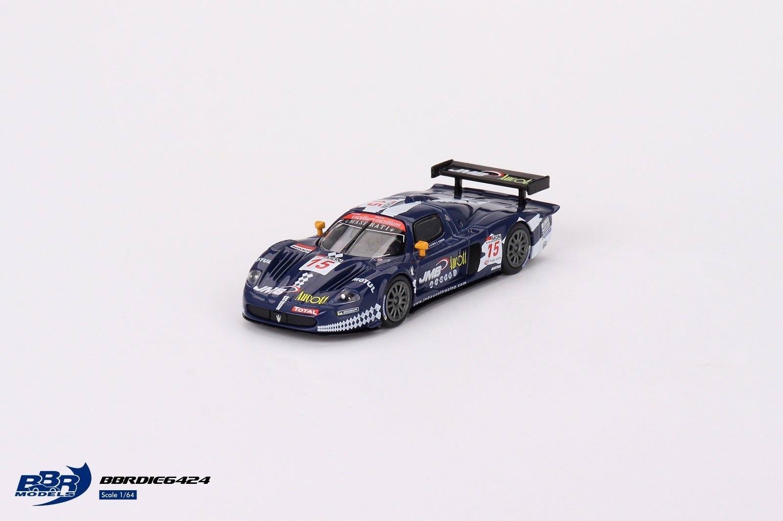 [ PREORDER ] BBR Models 1/64 - Maserati MC12 Competizione #15 JMB Racing 2008 FIA 24Hr of Spa - MODEL CAR UKMODEL CAR#INNO64##TARMAC##diecast_model#