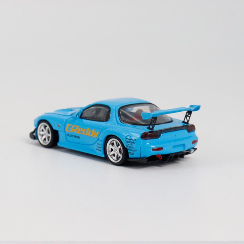 [ PREORDER ] BSC - 1/64 Mazda RX7 FD3S diecast model - blue - MODEL CARS UKMODEL CAR#INNO64##TARMAC##diecast_model#