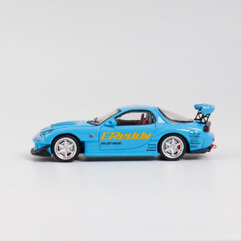 [ PREORDER ] BSC - 1/64 Mazda RX7 FD3S diecast model - blue - MODEL CARS UKMODEL CAR#INNO64##TARMAC##diecast_model#