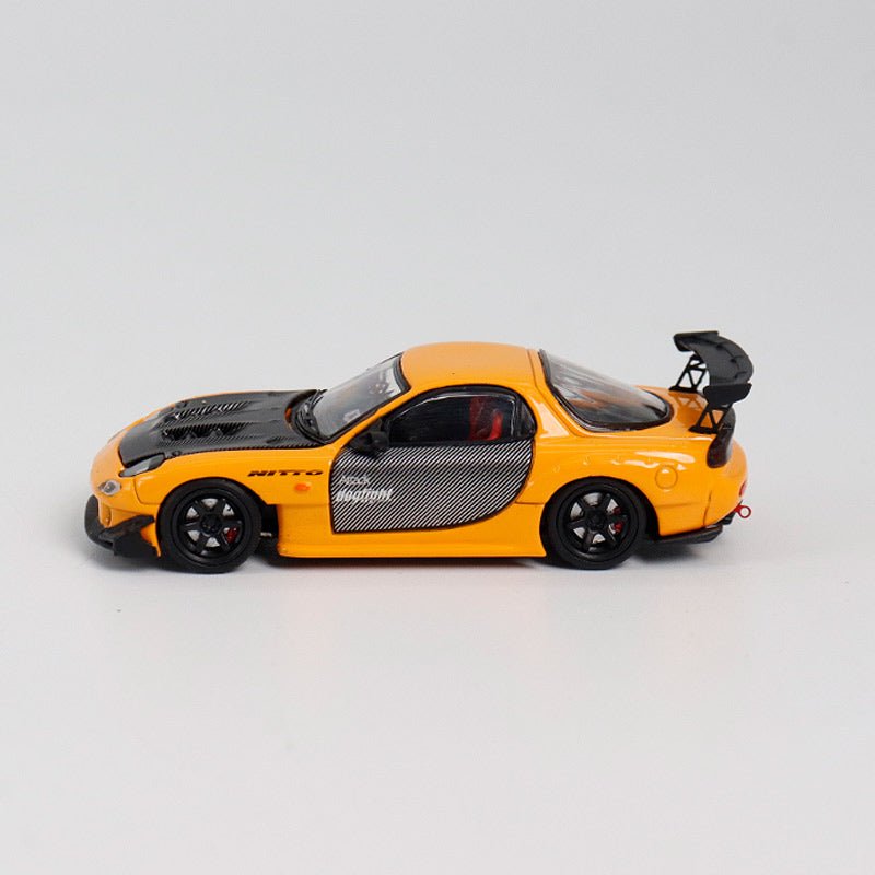 [ PREORDER ] BSC - 1/64 Mazda RX7 FD3S diecast model - metallic orange carbon cover - MODEL CARS UKMODEL CAR#INNO64##TARMAC##diecast_model#