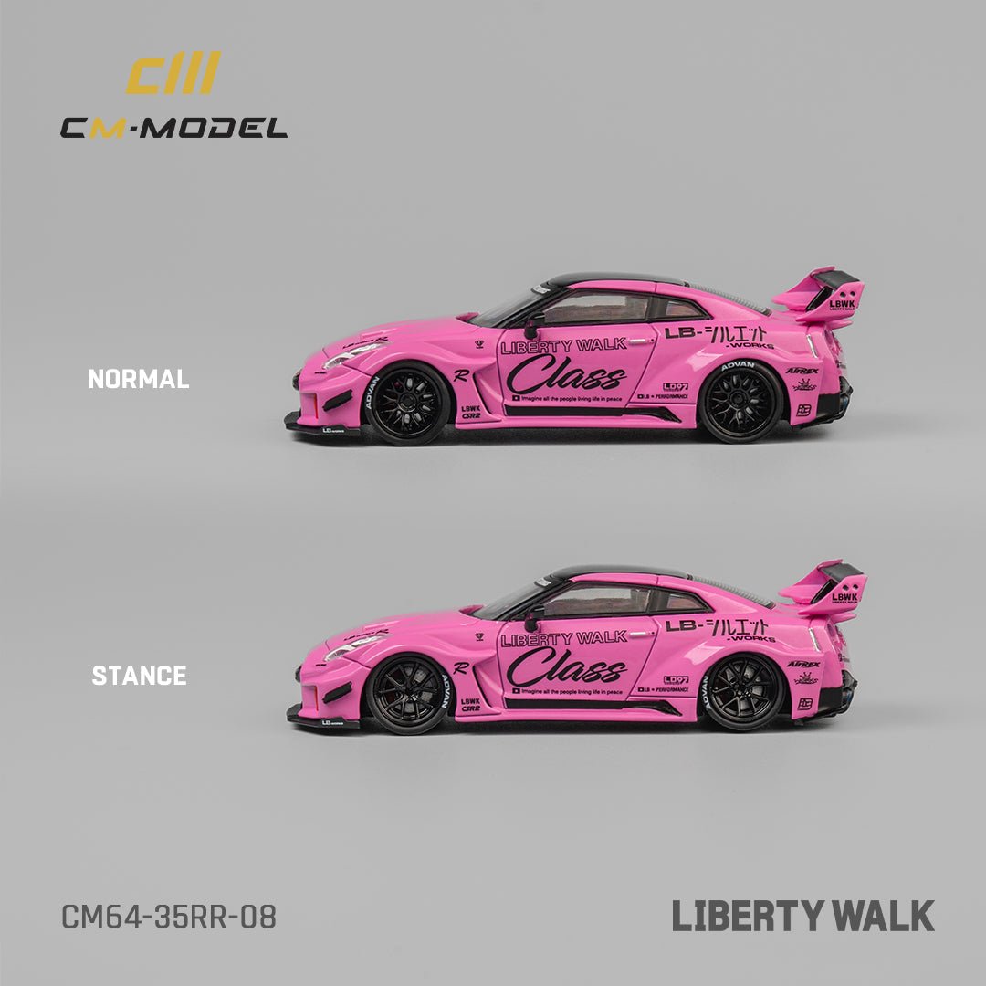 [ PREORDER ] CM model - 1/64 35RR-08 Nissan LBWK GT35RR Pink Diecast model car - MODEL CARS UKMODEL CAR#INNO64##TARMAC##diecast_model#