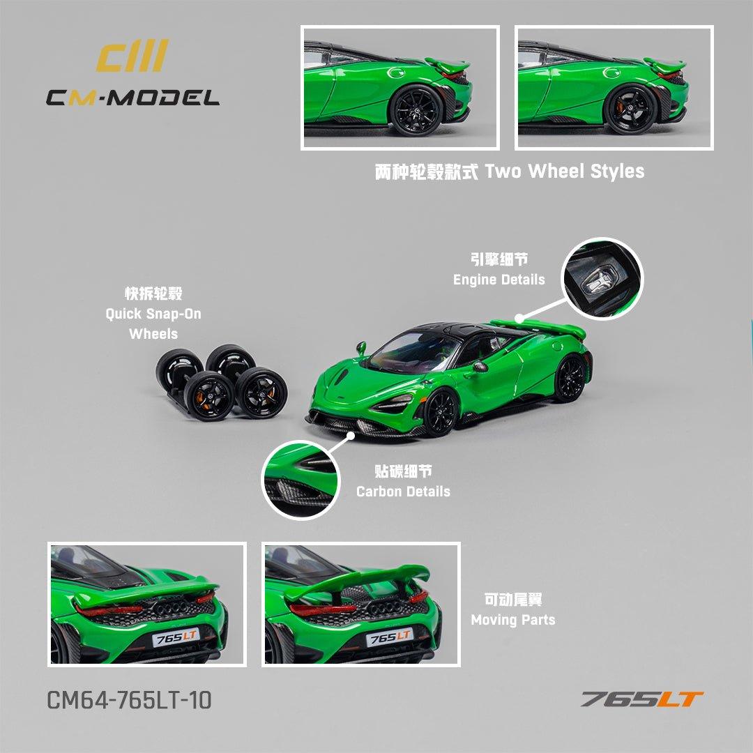 [PREORDER] CM MODEL 1/64 - Mclaren 765LT Chrome green/CM64-765LT-10 - MODEL CAR UKMODEL CAR#INNO64##TARMAC##diecast_model#