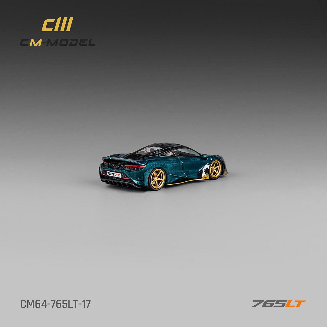 [ PREORDER ] CM model - 1/64 Mclaren 765LT - Metallic black green - MODEL CARS UKMODEL CAR#INNO64##TARMAC##diecast_model#