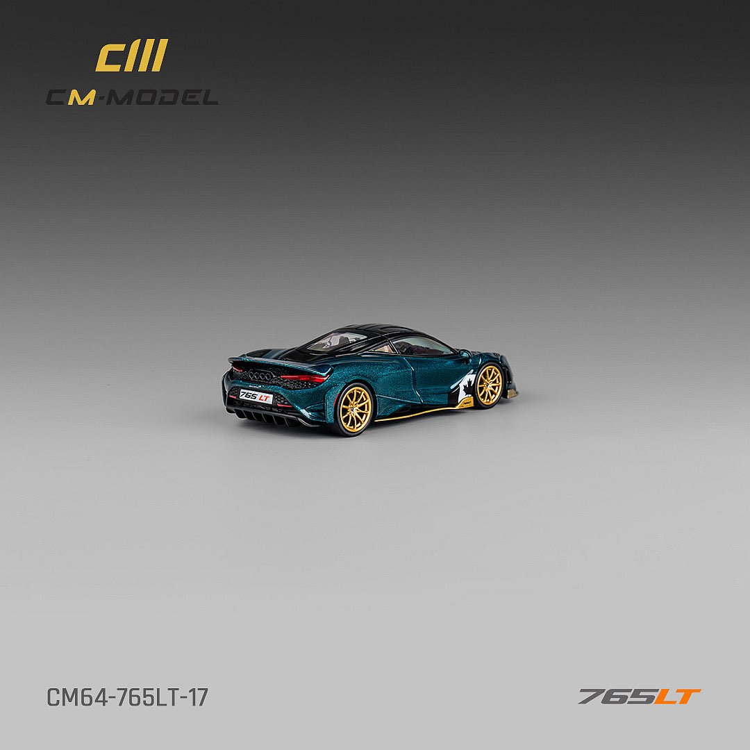 [ PREORDER ] CM model - 1/64 Mclaren 765LT - Metallic black green - MODEL CARS UKMODEL CAR#INNO64##TARMAC##diecast_model#