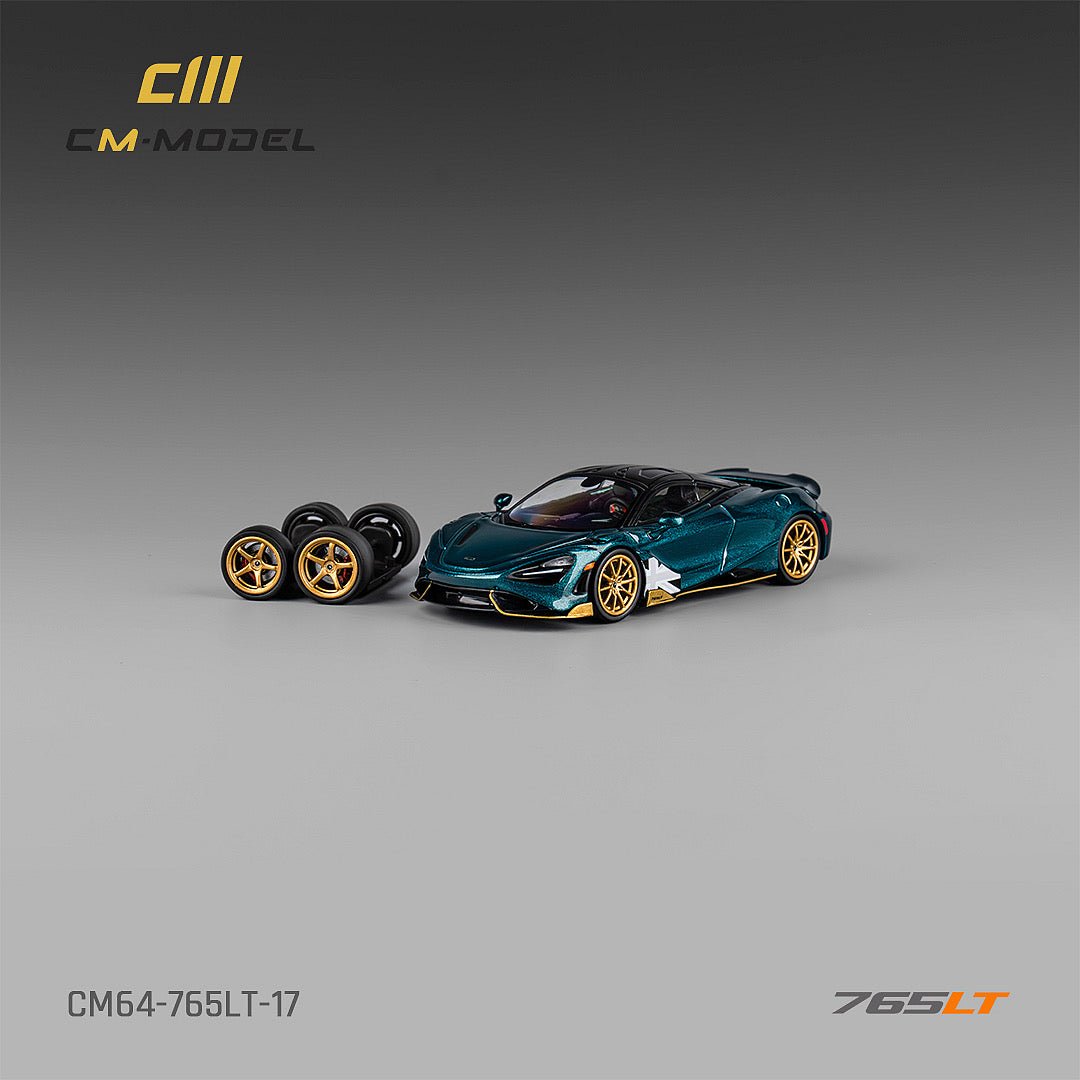 [ PREORDER ] CM model - 1/64 Mclaren 765LT - Metallic black green - MODEL CARS UKMODEL CAR#INNO64##TARMAC##diecast_model#