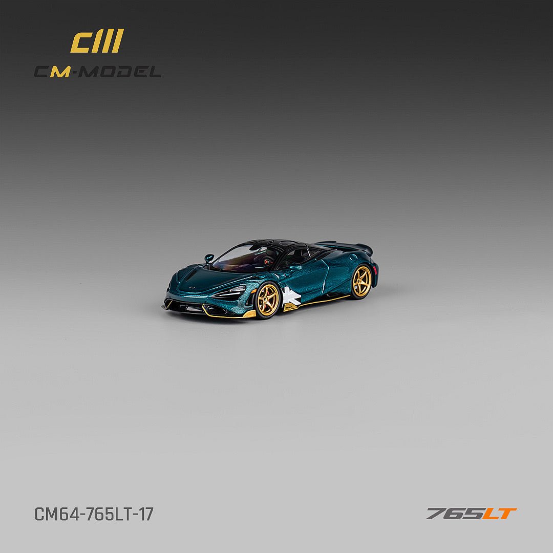 [ PREORDER ] CM model - 1/64 Mclaren 765LT - Metallic black green - MODEL CARS UKMODEL CAR#INNO64##TARMAC##diecast_model#