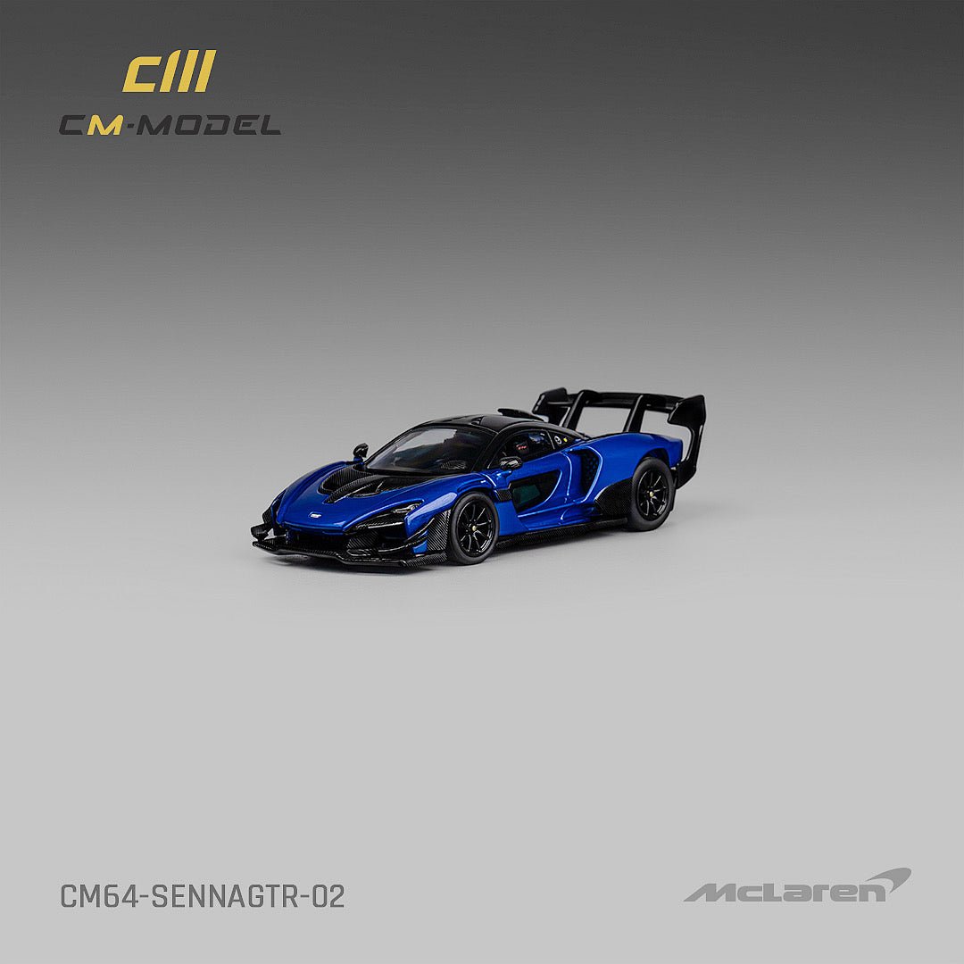 [ PREORDER ] CM model - 1/64 Mclaren Senna GTR Diecast model car - Metallic blue - MODEL CARS UKMODEL CAR#INNO64##TARMAC##diecast_model#