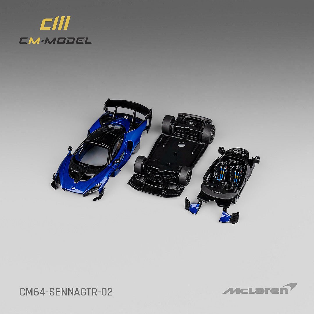 [ PREORDER ] CM model - 1/64 Mclaren Senna GTR Diecast model car - Metallic blue - MODEL CARS UKMODEL CAR#INNO64##TARMAC##diecast_model#