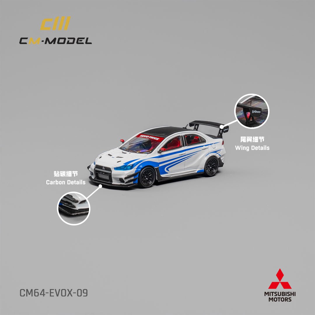 [PREORDER] CM MODEL 1/64 - Misubishi Lancer EvoX Varis White /CM64-EVOX-09 - MODEL CAR UKMODEL CAR#INNO64##TARMAC##diecast_model#