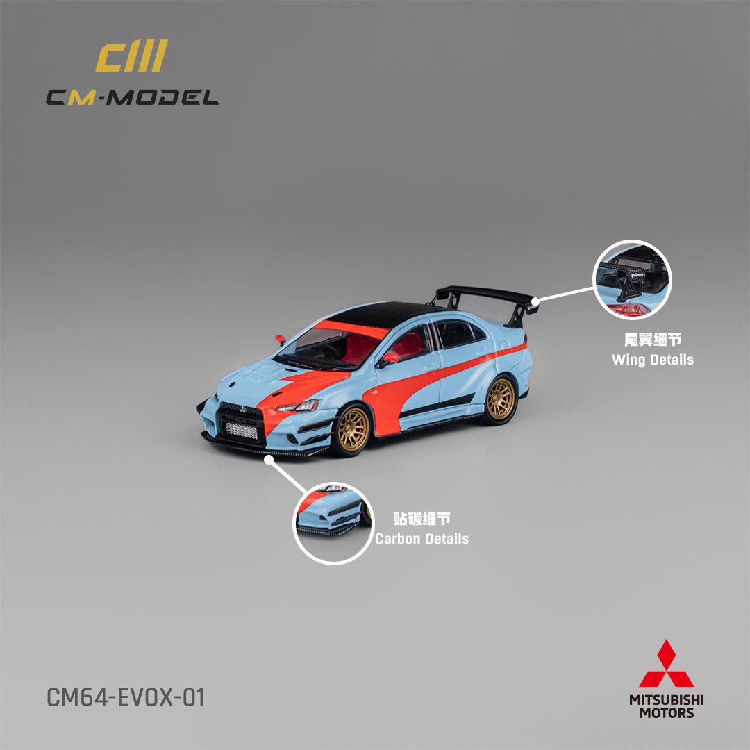 [ PREORDER ] CM Model - 1/64 Misubishi Lancer EvoX Varis Widebody Orange & Blue Diecast model car - CM64 - EVOX - 01 - MODEL CARS UKMODEL CAR#INNO64##TARMAC##diecast_model#