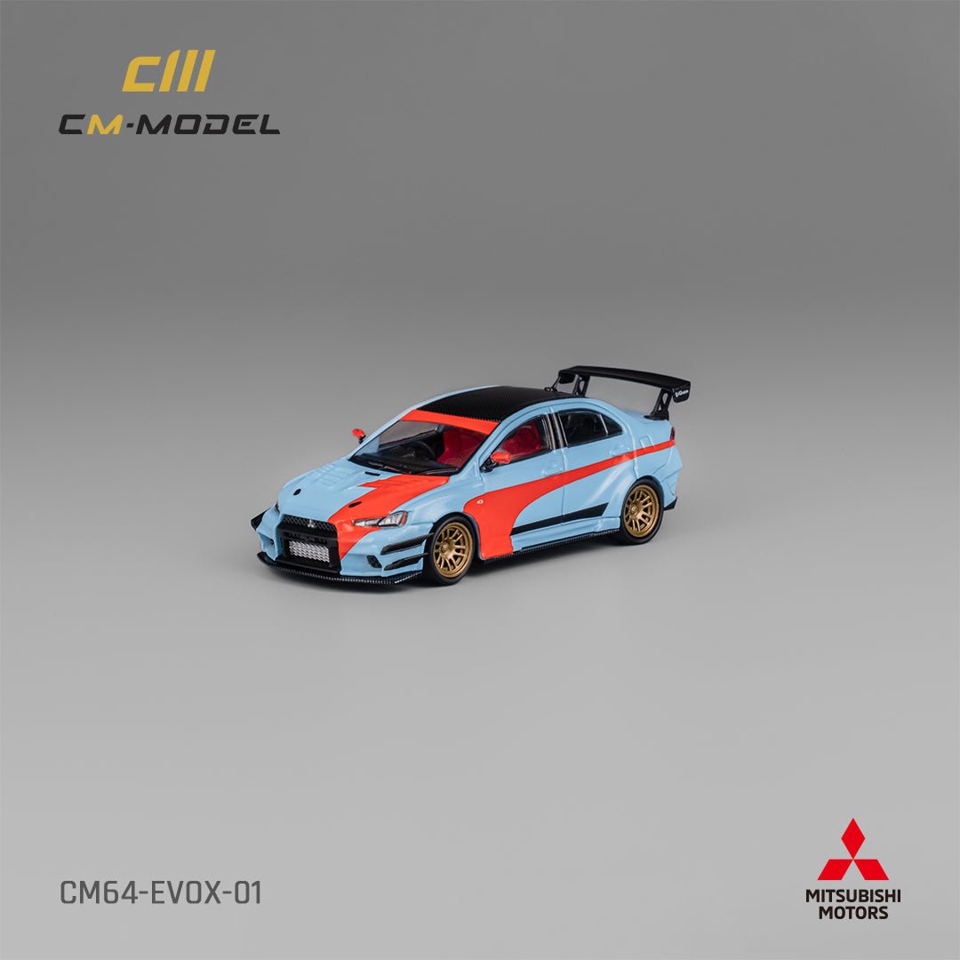 [ PREORDER ] CM Model - 1/64 Misubishi Lancer EvoX Varis Widebody Orange & Blue Diecast model car - CM64 - EVOX - 01 - MODEL CARS UKMODEL CAR#INNO64##TARMAC##diecast_model#