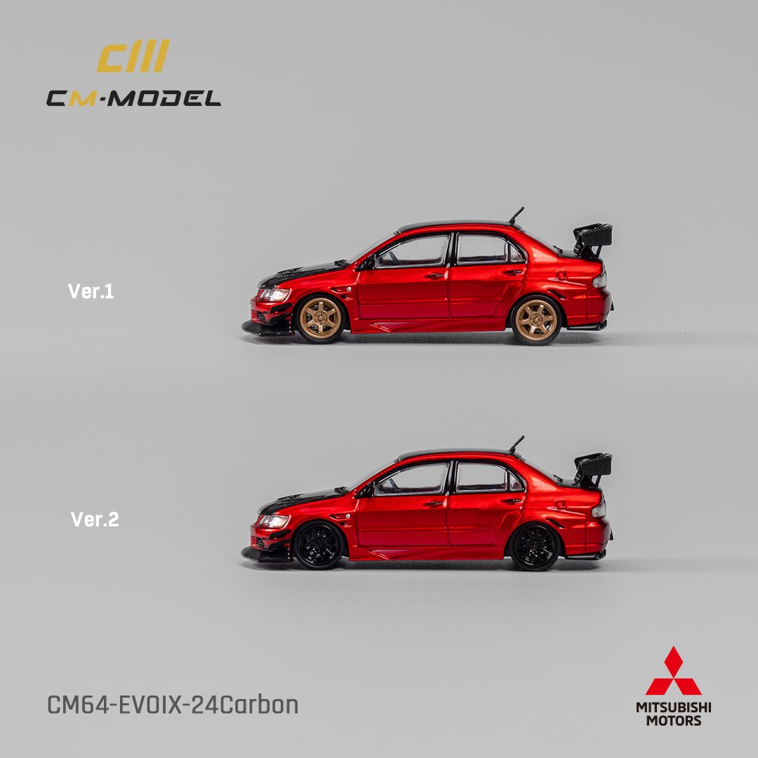 [PREORDER] CM MODEL - 1/64 Mitsubishi Lancer Evoix DIECAST SCALE MODEL CAR - Metallic red Carbon - MODEL CAR UKMODEL CAR#INNO64##TARMAC##diecast_model#