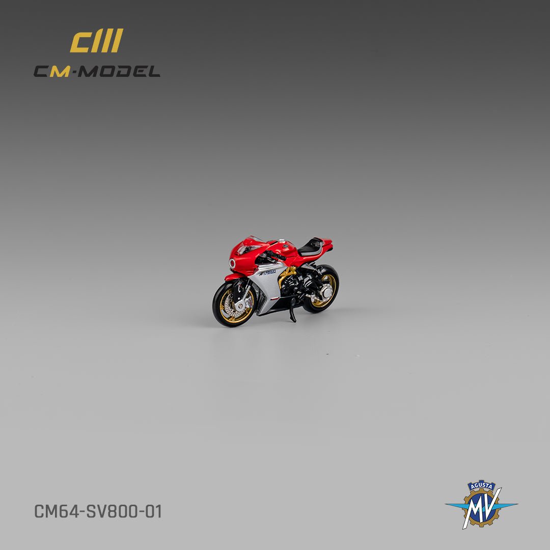 [ PREORDER ] CM model - 1/64 MV Agusta SV800 with showgirl Diecast model car - CM64 - SV800 - 01 - MODEL CARS UKMODEL CAR#INNO64##TARMAC##diecast_model#