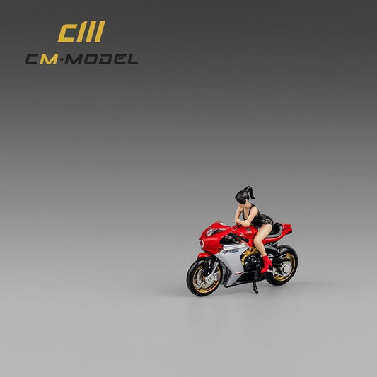 [ PREORDER ] CM model - 1/64 MV Agusta SV800 with showgirl Diecast model car - CM64 - SV800 - 01 - MODEL CARS UKMODEL CAR#INNO64##TARMAC##diecast_model#