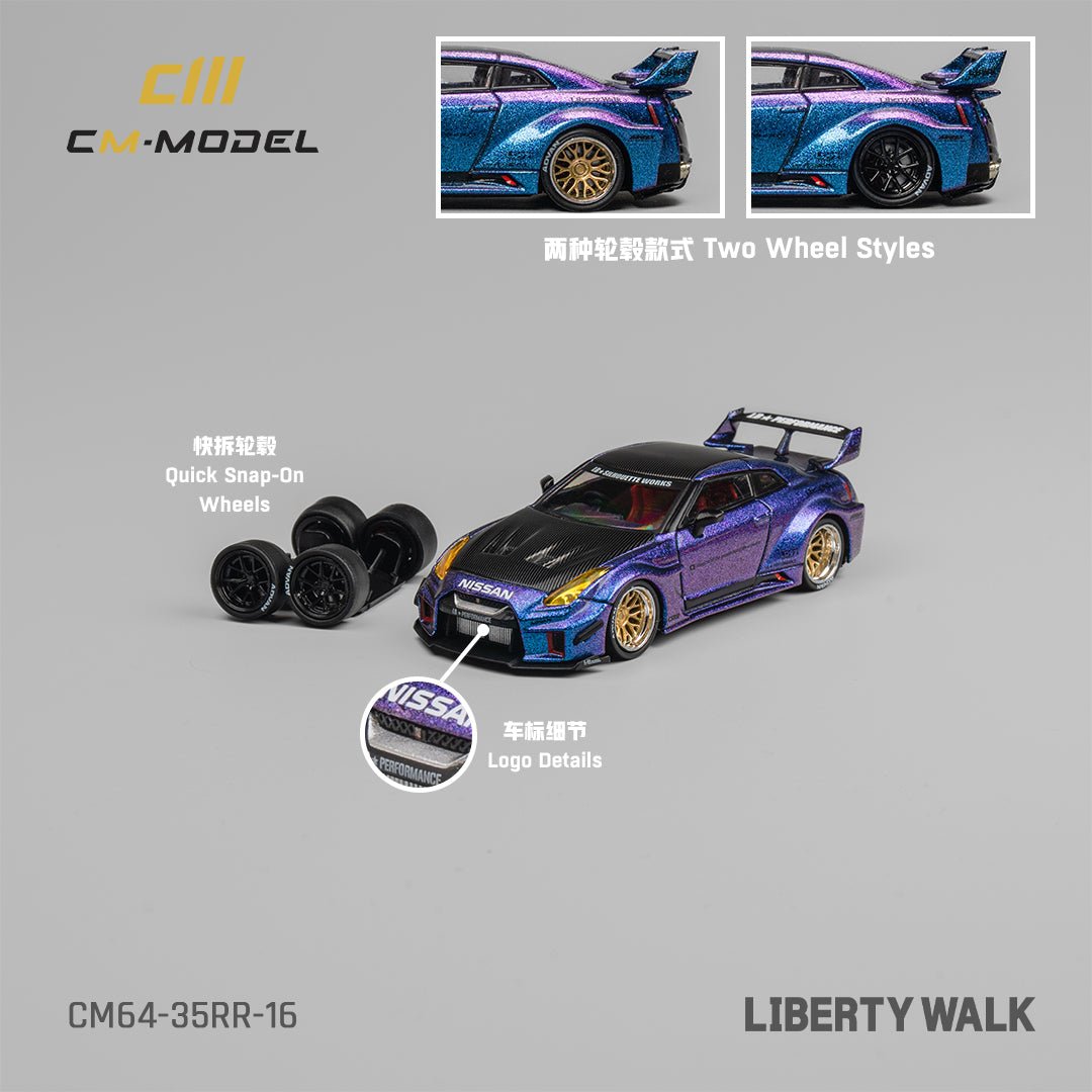 [ PREORDER ] CM Model - 1/64 Nissan LBWK 35GT - RR chameleon with carbon Diecast model car - CM64 - 35RR - 16 - MODEL CARS UKMODEL CAR#INNO64##TARMAC##diecast_model#