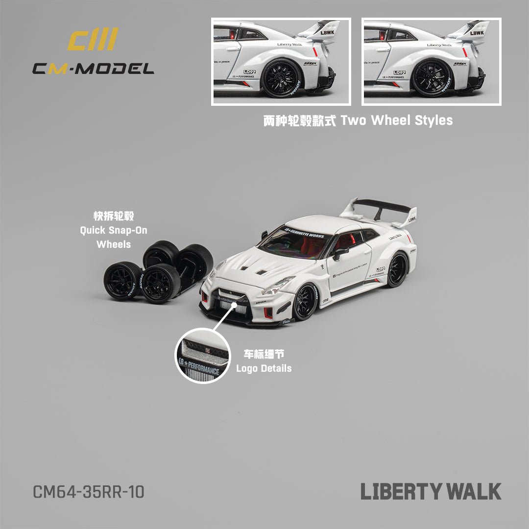 [ PREORDER ] CM model - 1/64 Nissan LBWK Supersilhouette 35GT - RR - White - MODEL CARS UKMODEL CAR#INNO64##TARMAC##diecast_model#