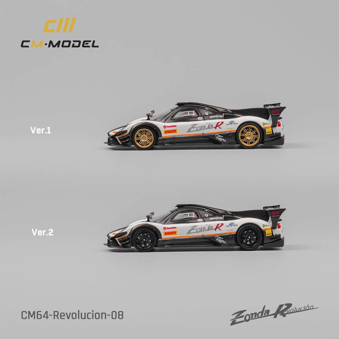 [ PREORDER ] CM Model - 1/64 Pagani Zonda Rev (White) Diecast model car - CM64 - Revolucion - 08 - MODEL CARS UKMODEL CAR#INNO64##TARMAC##diecast_model#