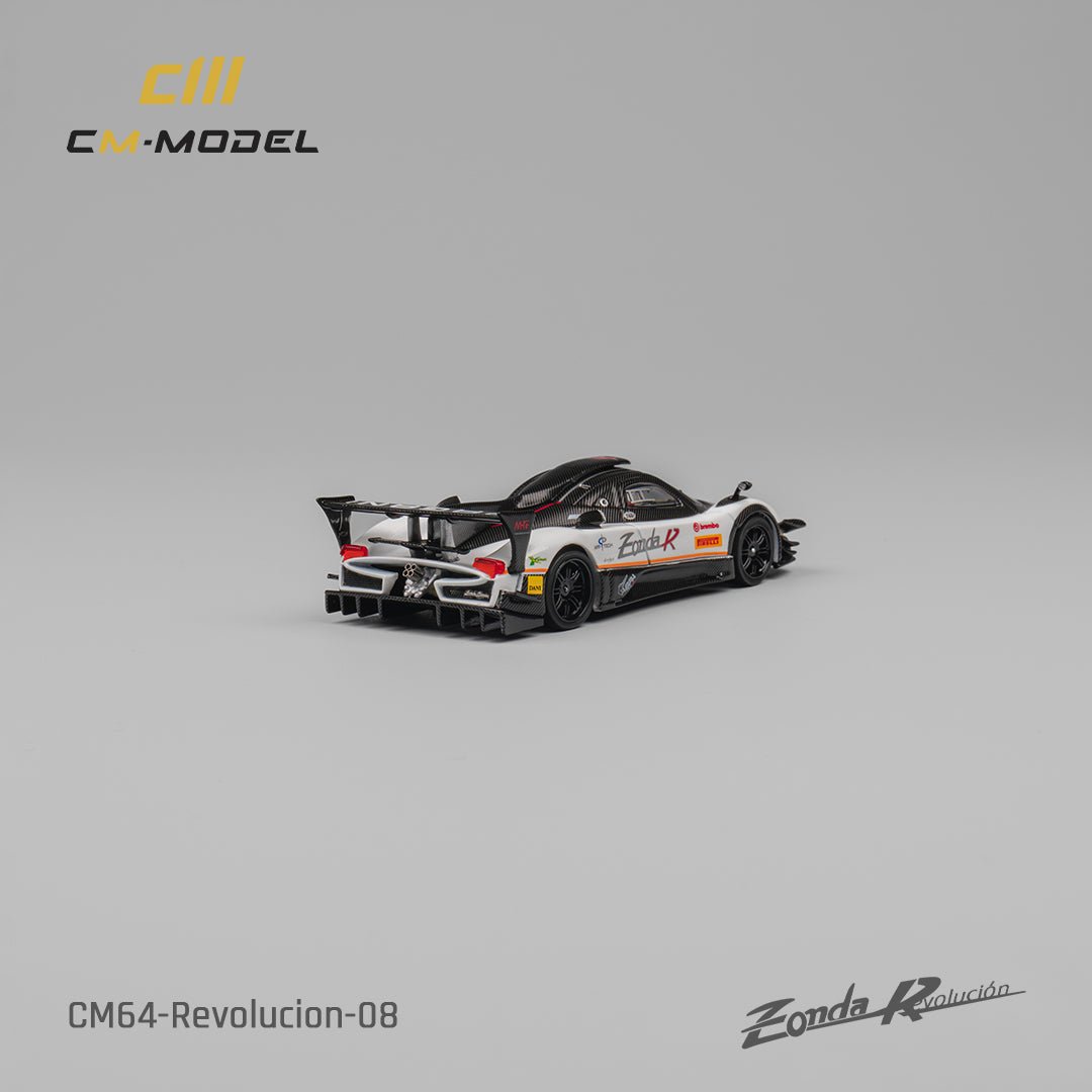 [ PREORDER ] CM Model - 1/64 Pagani Zonda Rev (White) Diecast model car - CM64 - Revolucion - 08 - MODEL CARS UKMODEL CAR#INNO64##TARMAC##diecast_model#