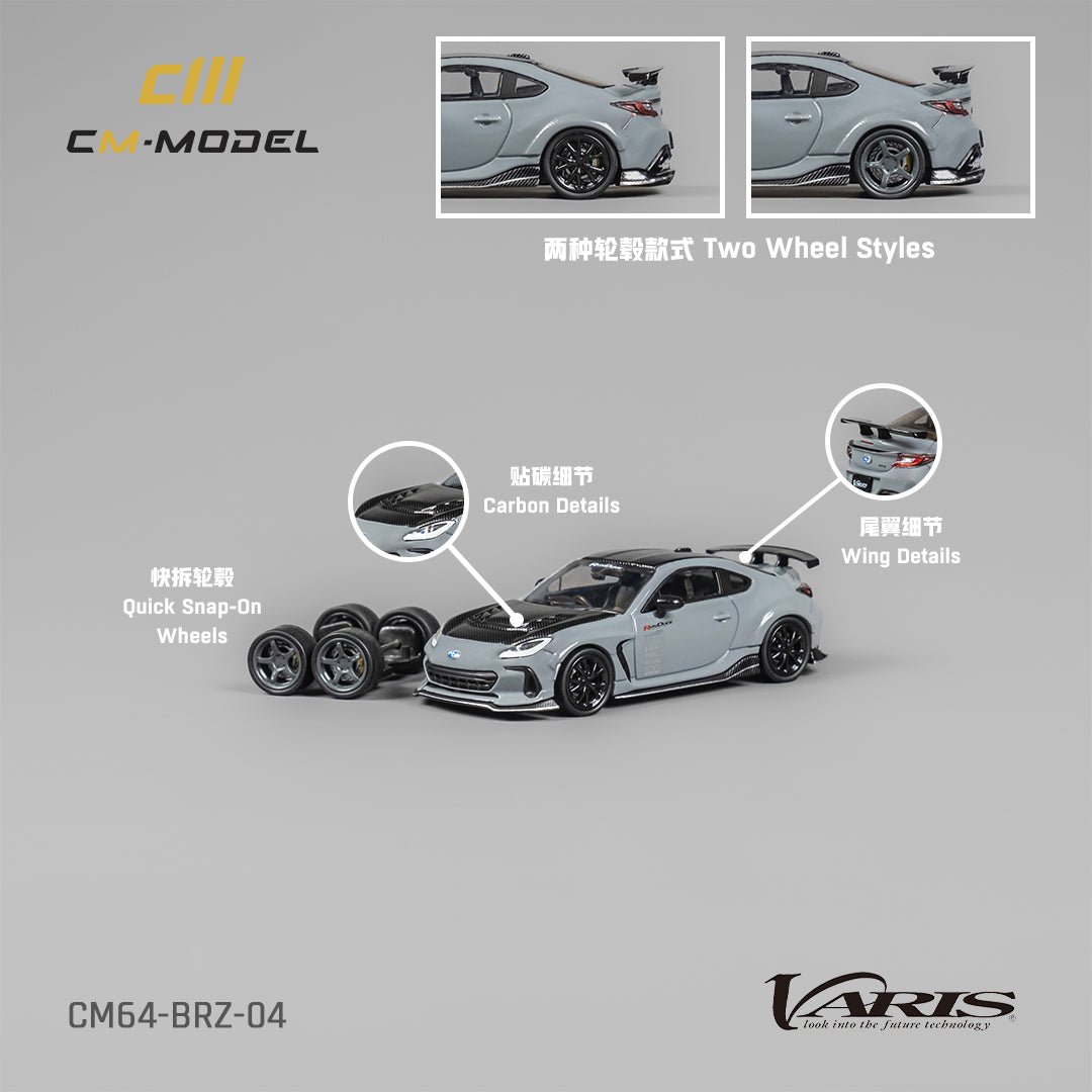 [PREORDER] CM MODEL - 1/64 Subaru BRZ Varis BRZ ARISING DIECAST SCALE MODEL CAR - Gray - MODEL CAR UKMODEL CAR#INNO64##TARMAC##diecast_model#