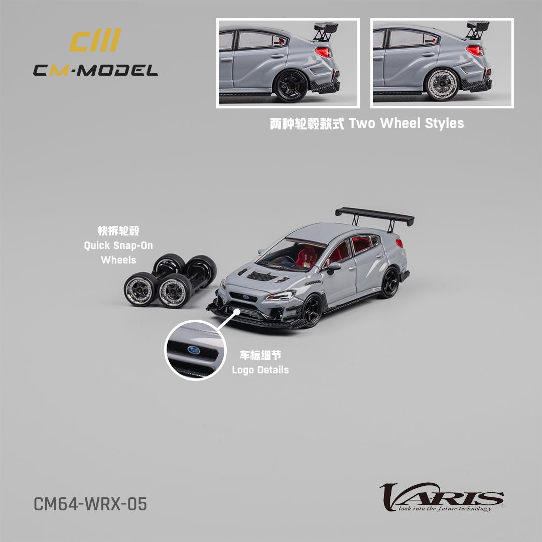 [ PREORDER ] CM model - 1/64 Subaru WRX Varis Widebody 2.0 - Gray - MODEL CARS UKMODEL CAR#INNO64##TARMAC##diecast_model#