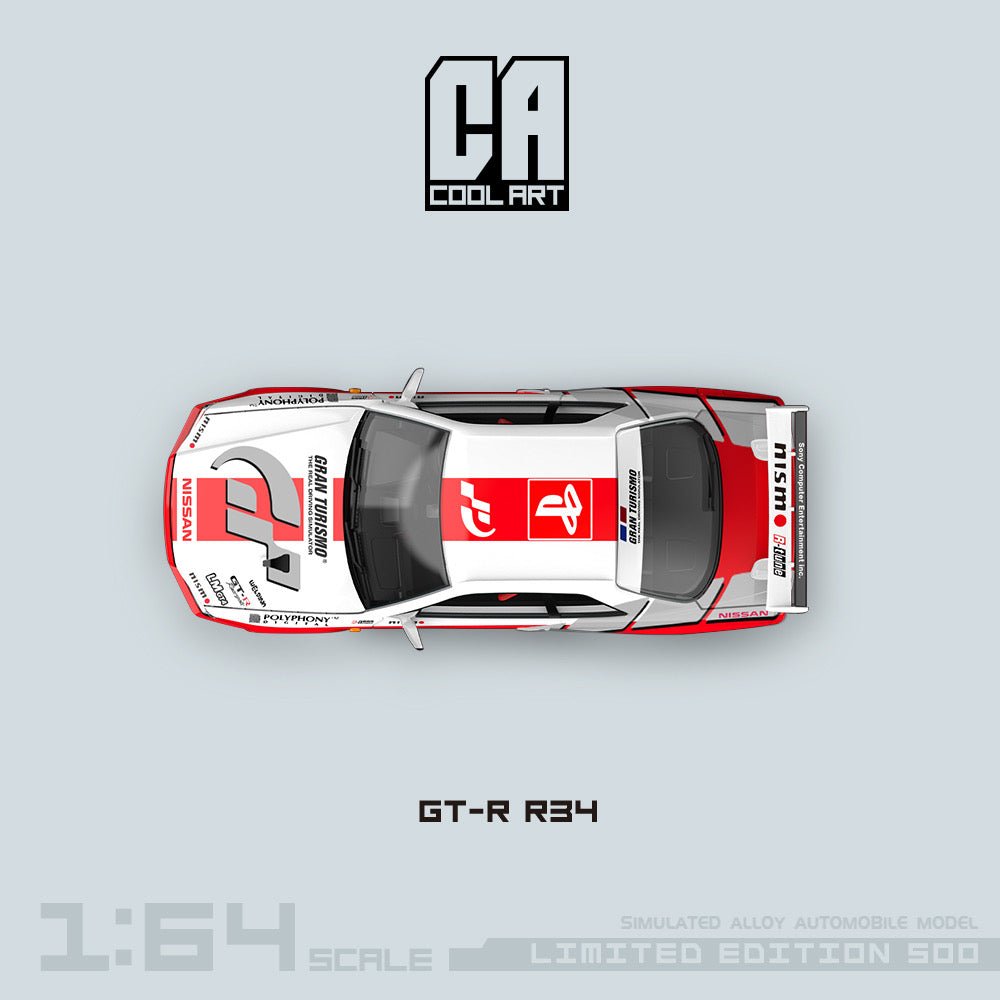 [ PREORDER ] COOL ART - 1:64 GT-R R34 diecast model car - GBAN TURISMO - MODEL CAR UKMODEL CAR#INNO64##TARMAC##diecast_model#