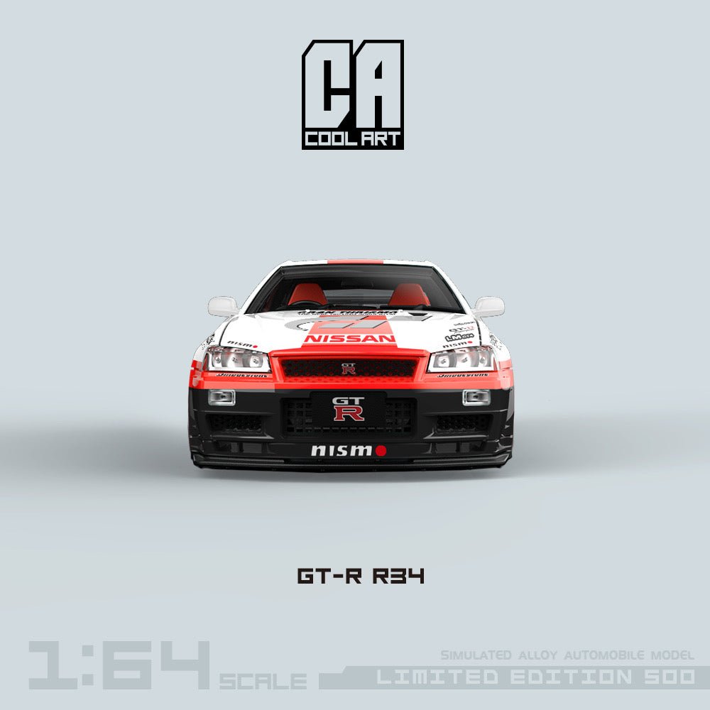 [ PREORDER ] COOL ART - 1:64 GT-R R34 diecast model car - GBAN TURISMO - MODEL CAR UKMODEL CAR#INNO64##TARMAC##diecast_model#