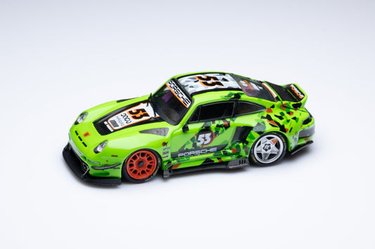 [ PREORDER ] D.Bo Model & DCM - 1/64 RWB 993 Modified Ducktail (Diecast car model) - Green #53 - MODEL CARS UKMODEL CAR#INNO64##TARMAC##diecast_model#